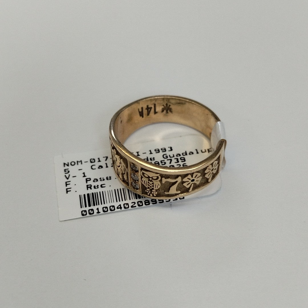 ANILLO ORO 14 K 5.5 GRMS (SEMINUEVO)