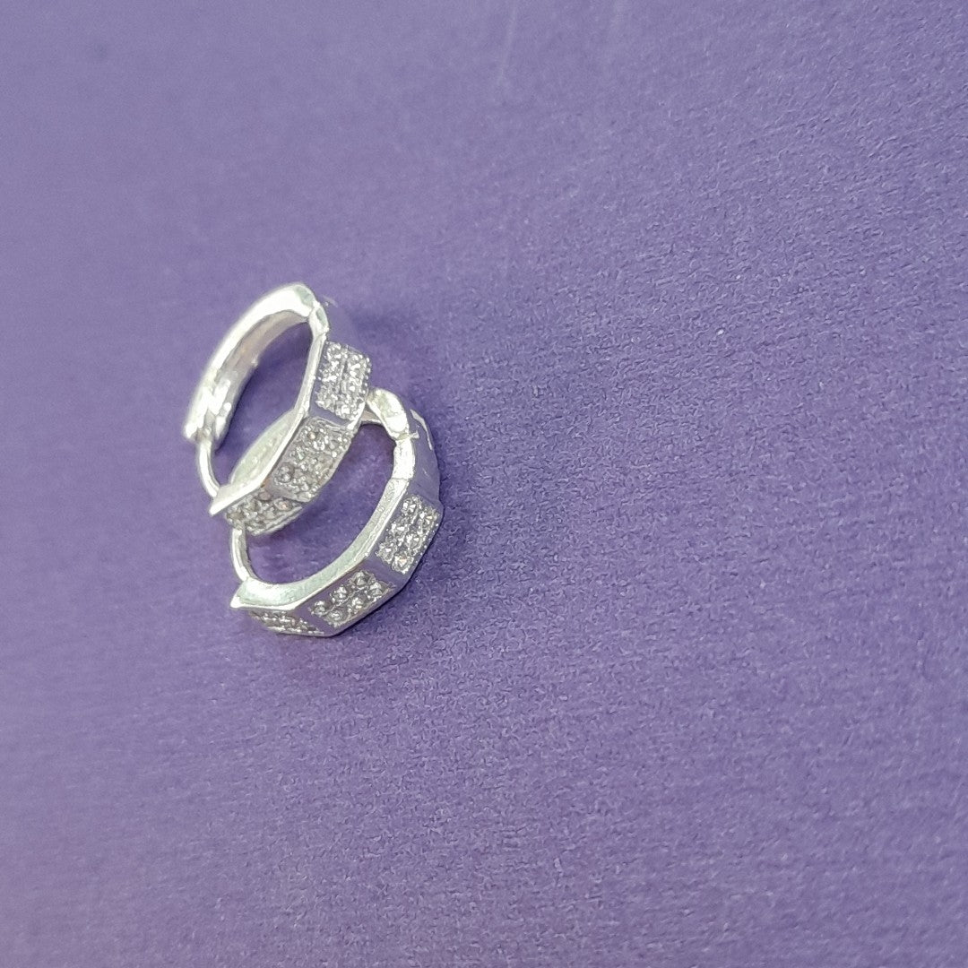 ARRACADAS C/CIRCONIAS PLATA .925 2.5 GR (NUEVO)
