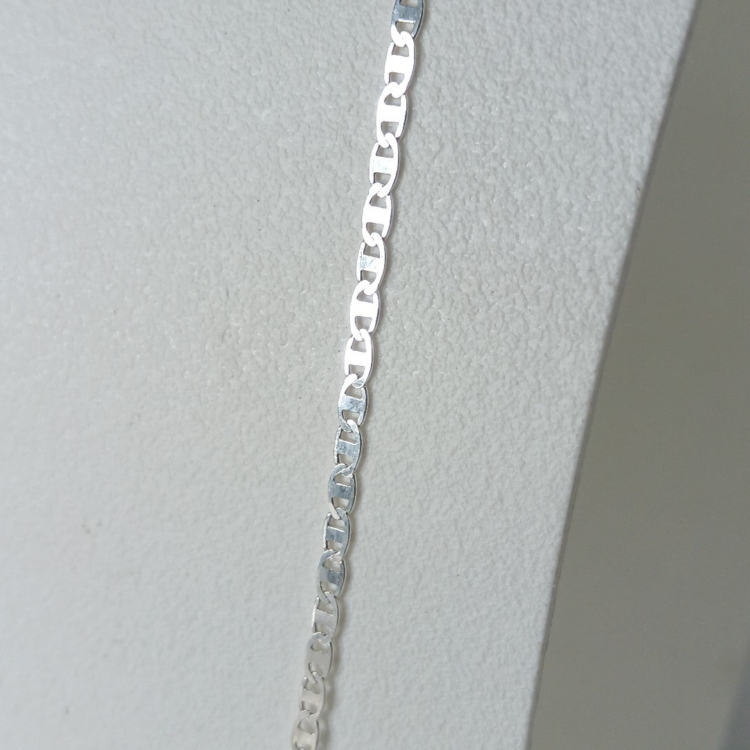 CADENA TEJIDO ESPEJO PLATA .925 60 CM 4.3 GR (NUEVO)