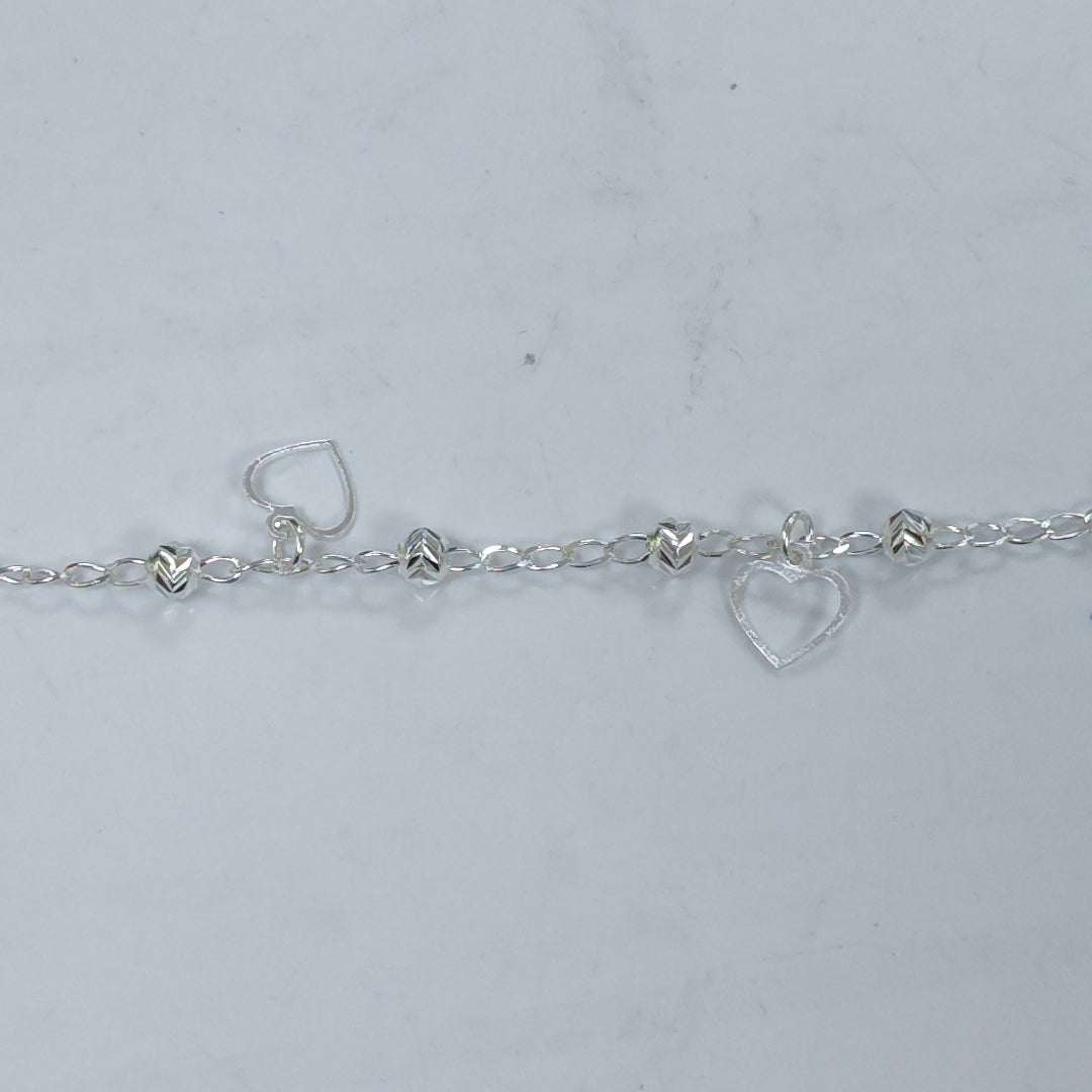 PULSERA TEJIDO ESPECIAL PLATA .925 18 CM 2.7 GR (NUEVO)