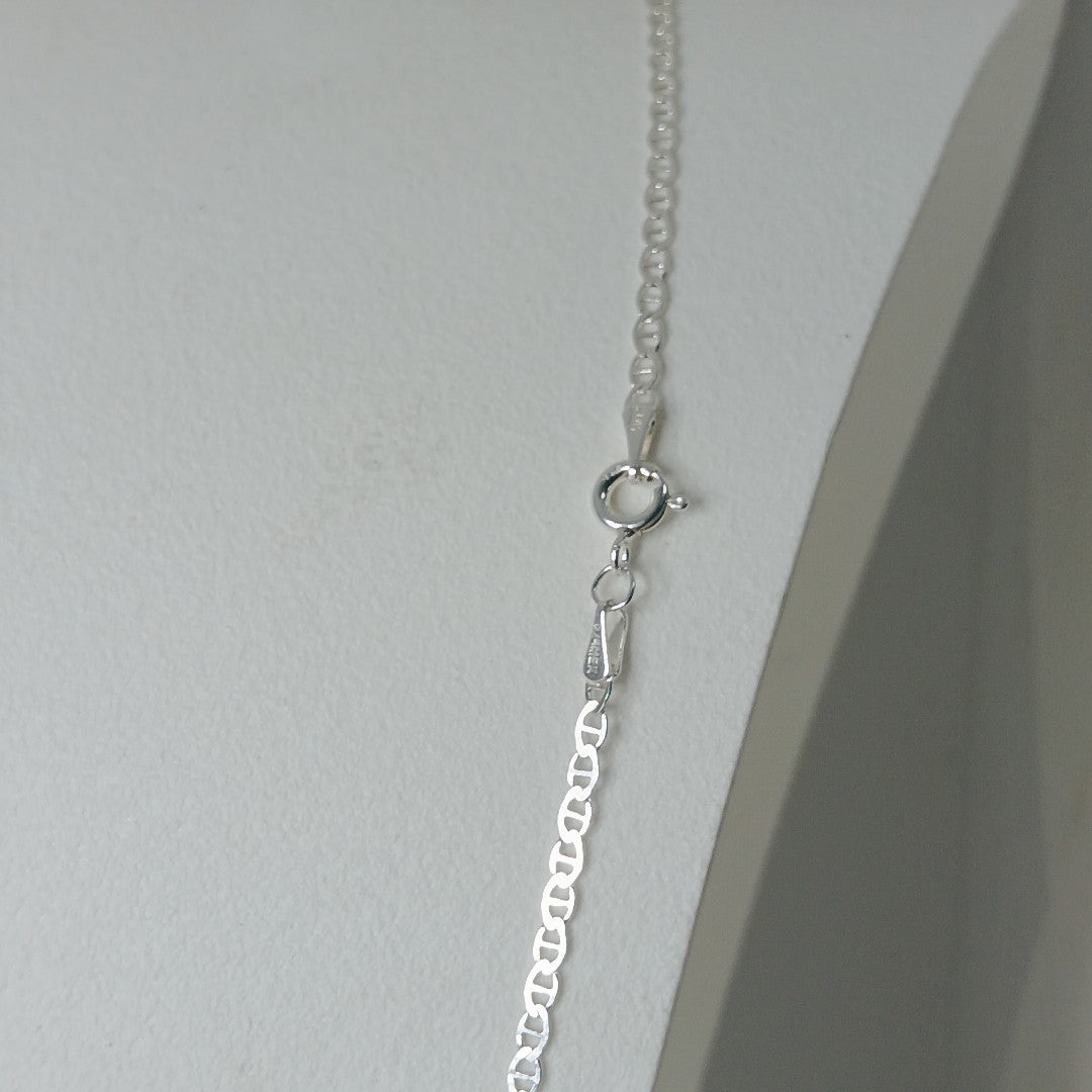 CADENA TEJIDO GUCHI PLATA .925 60 CM 3.8 GR (NUEVO)