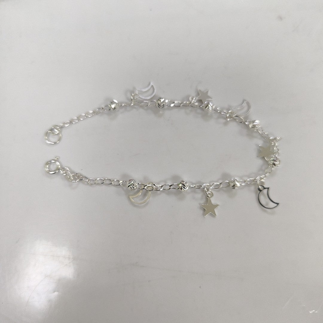 PULSERA TEJIDO TEJIDO ESPECIAL PLATA .925 18 CM 3.1 GR (NUEVO)