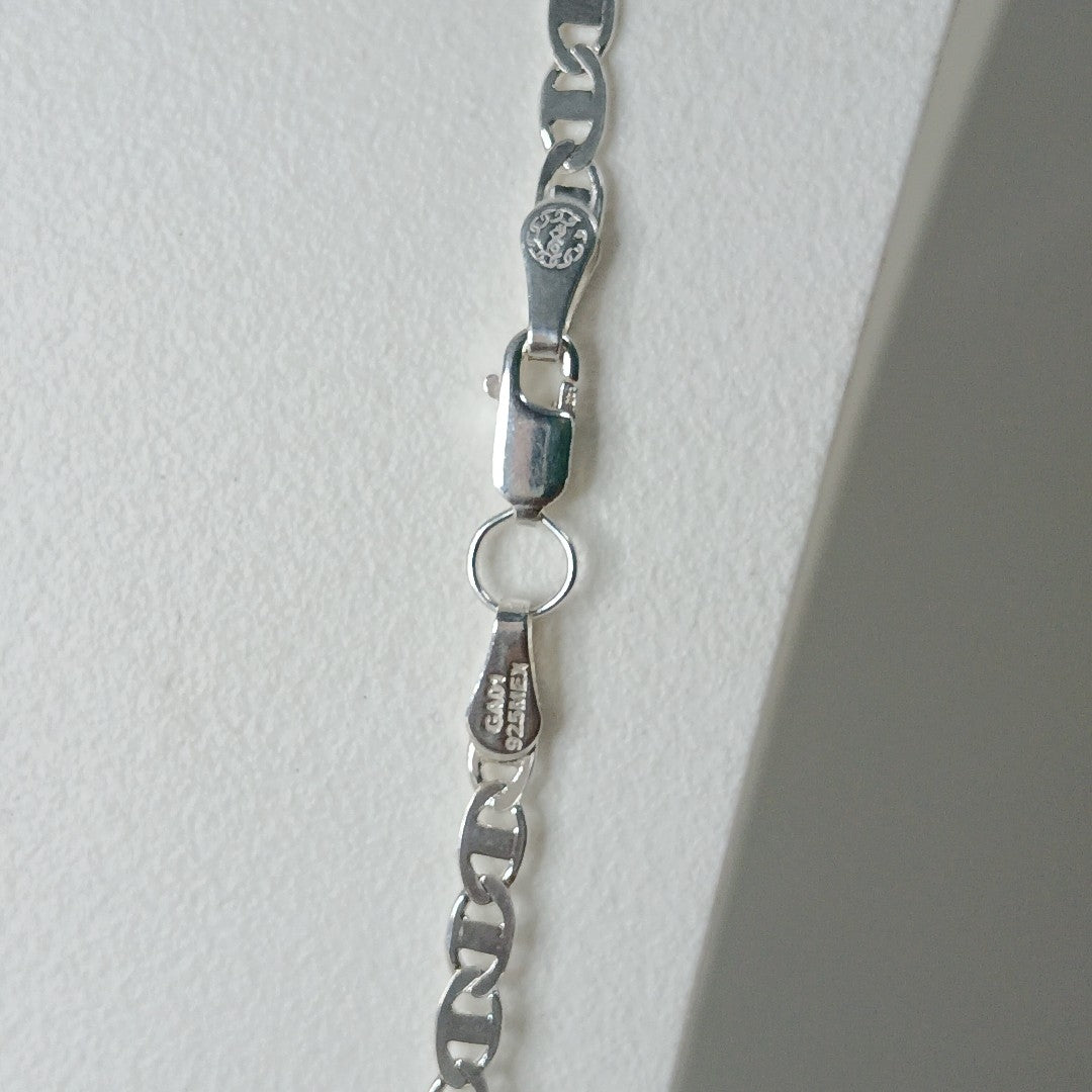 CADENA TEJIDO GUCHI PLATA .925 55 CM 9.1 GR (NUEVO)