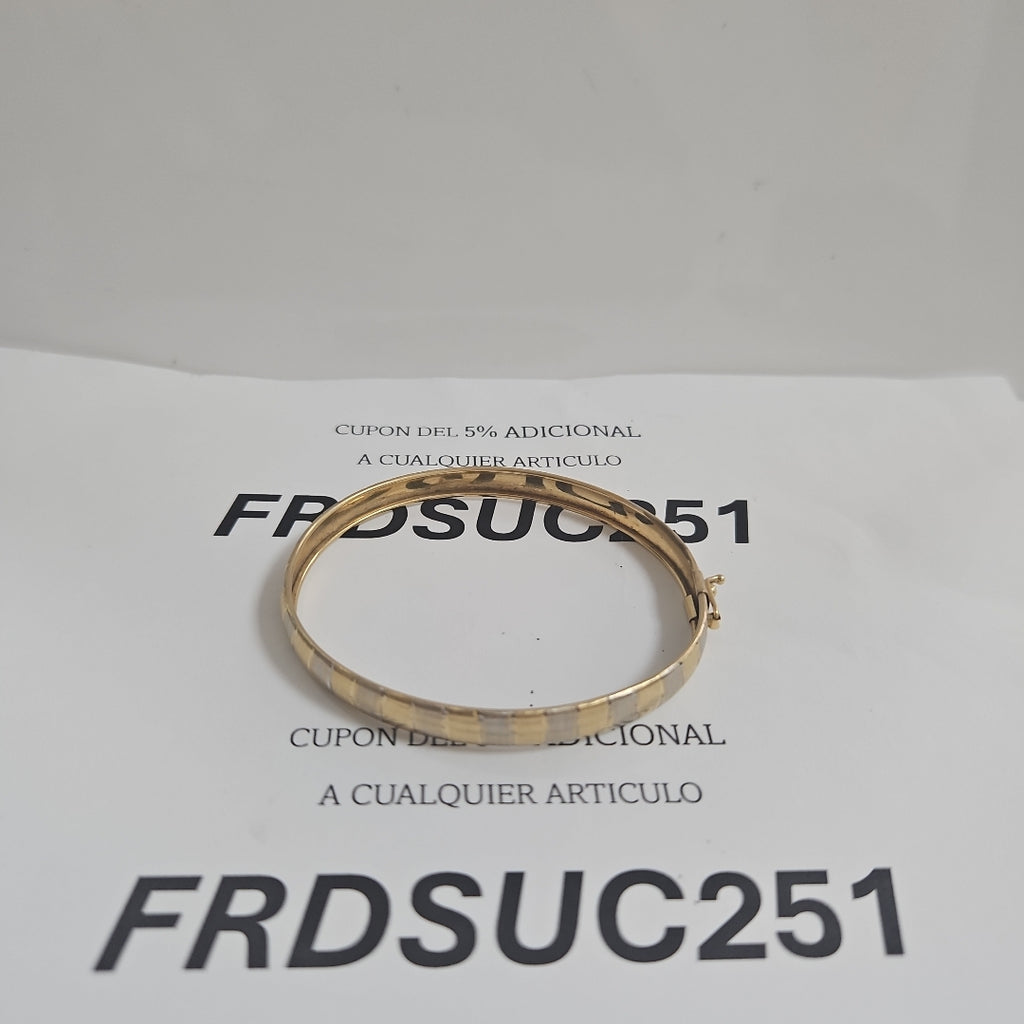 PULSERA RIGIDA ORO 14 K 5.3 GRMS (SEMINUEVO)