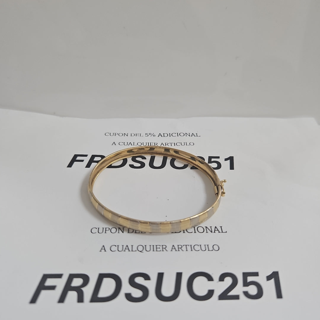 PULSERA RIGIDA ORO 14 K 5.3 GRMS (SEMINUEVO)