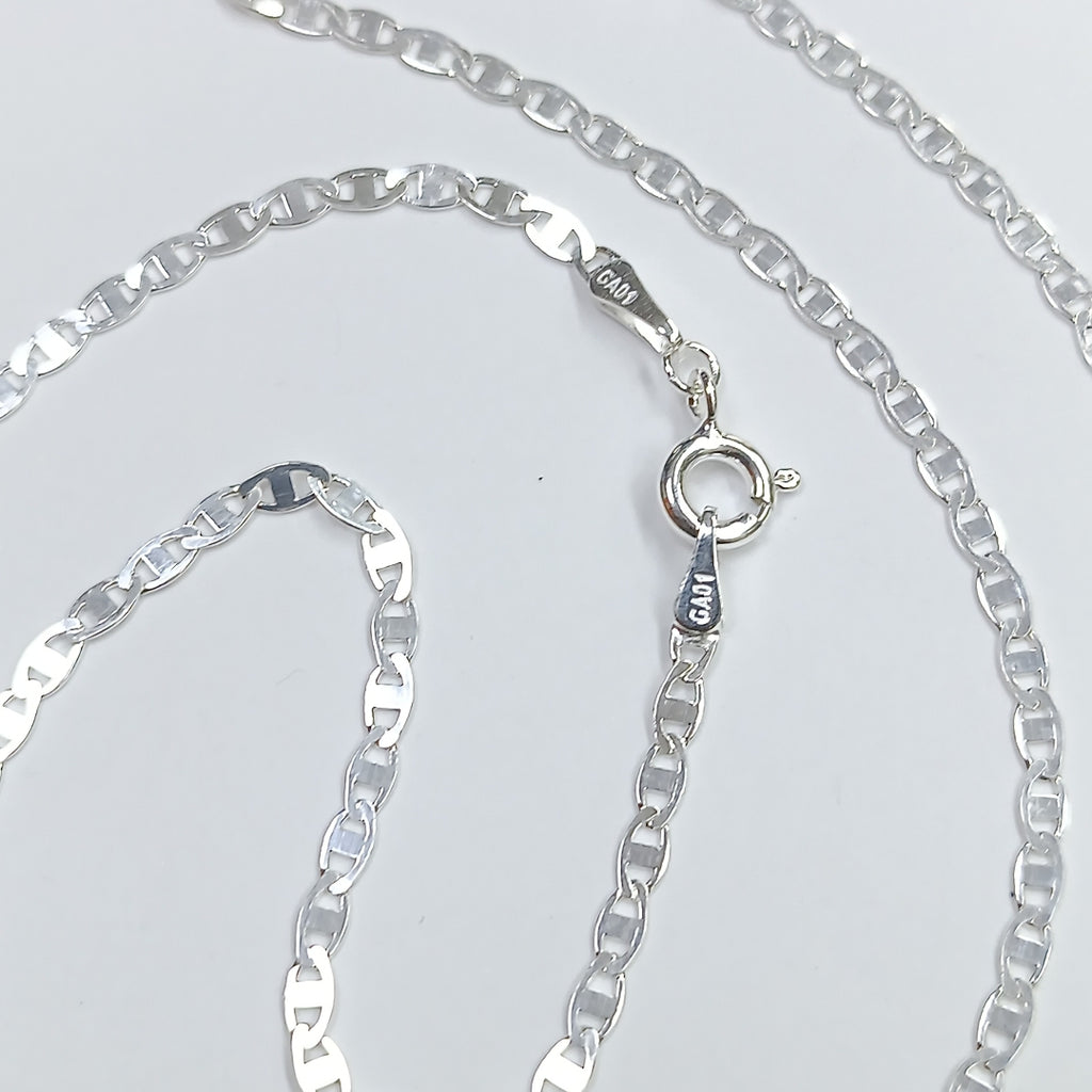 CADENA TEJIDO ESPEJO PLATA .925 55 CM 3.8 GR (NUEVO)
