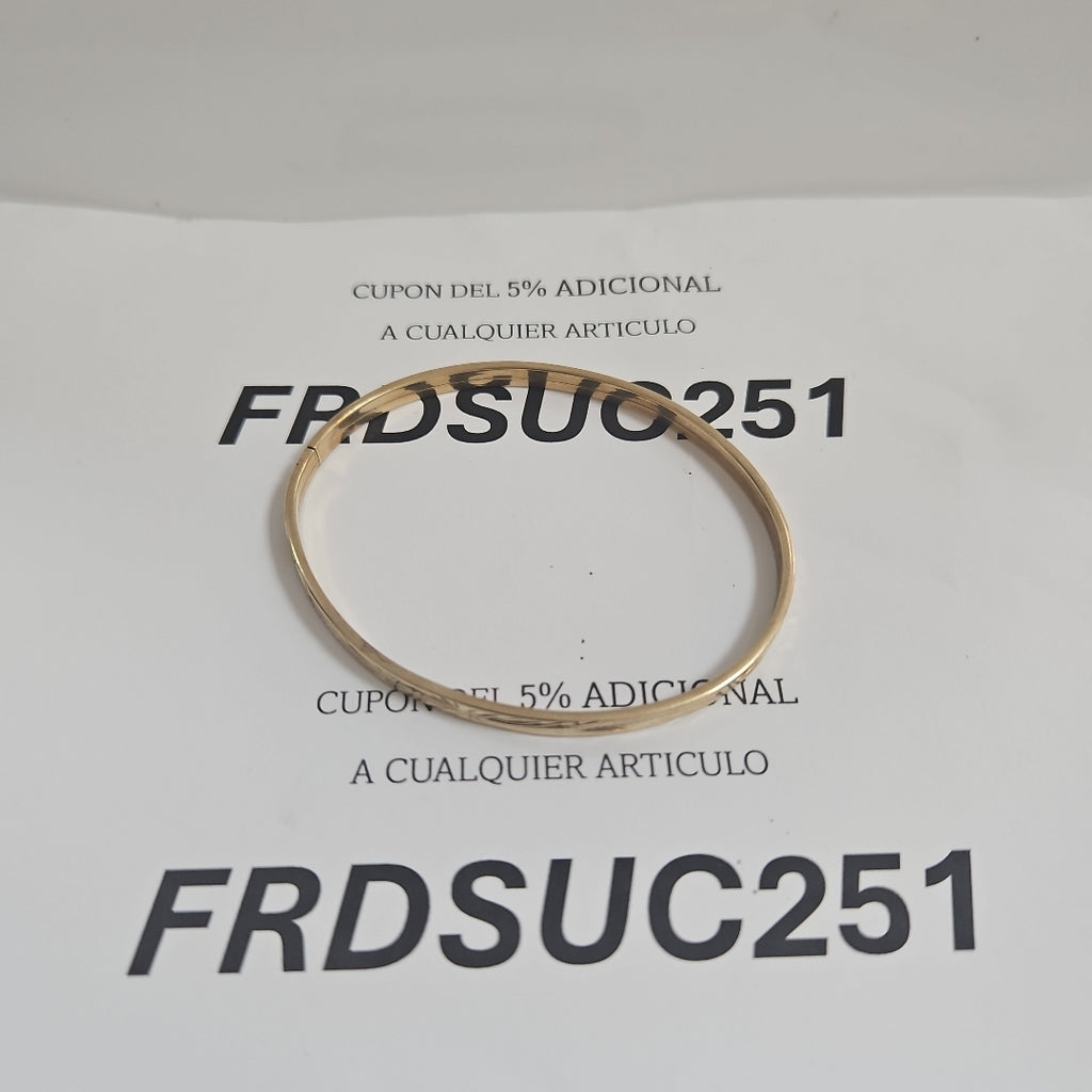 PULSERA RIGIDA ORO 10 K 5 GRMS (SEMINUEVO)