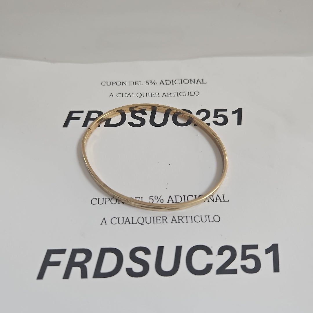 PULSERA RIGIDA ORO 10 K 5 GRMS (SEMINUEVO)