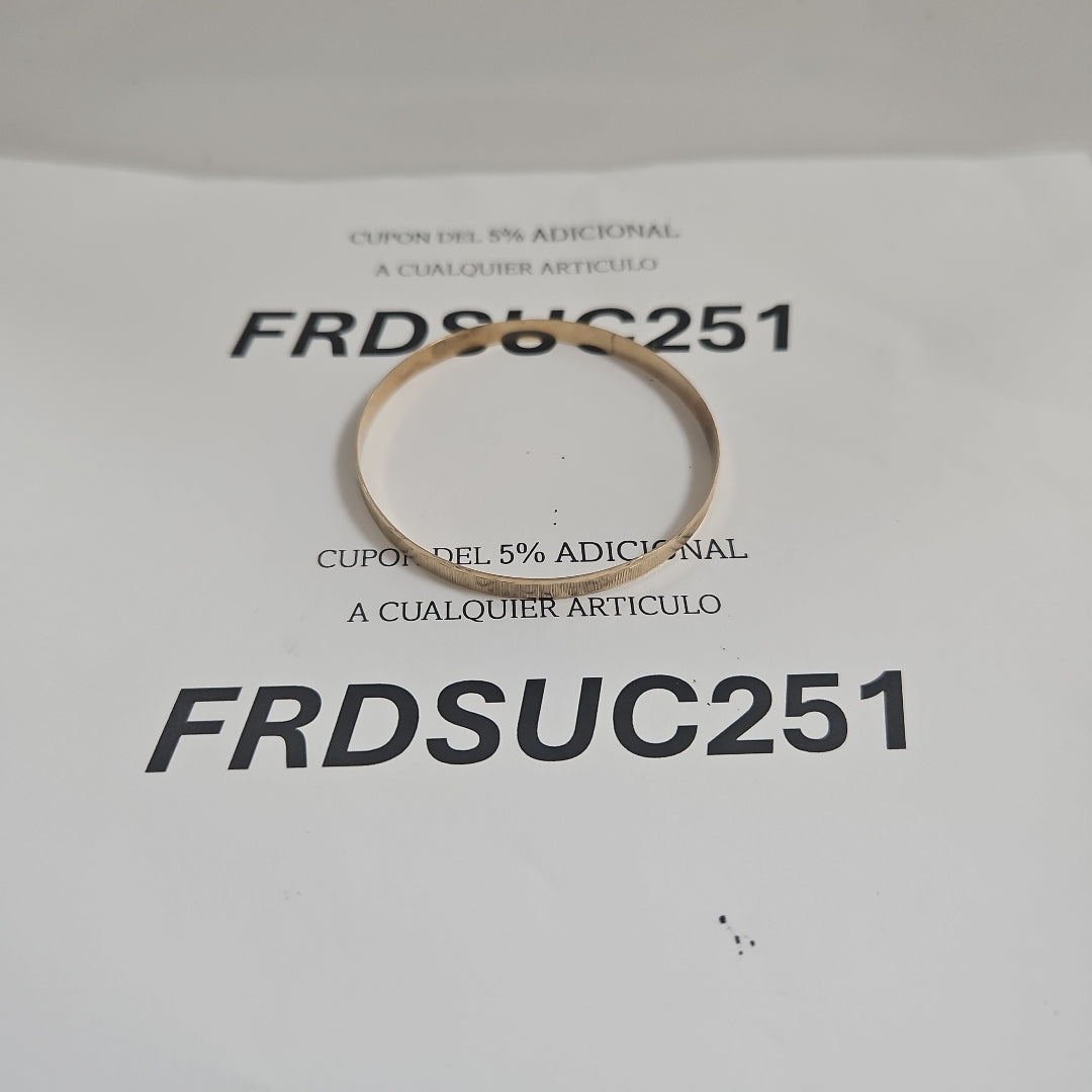 PULSERA RIGIDA ORO 10 K 4.2 GRMS (SEMINUEVO)