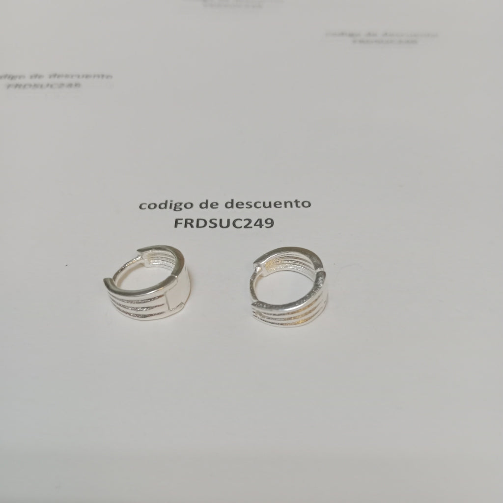 ARRACADAS PLATA .925 2.8 GR (NUEVO)