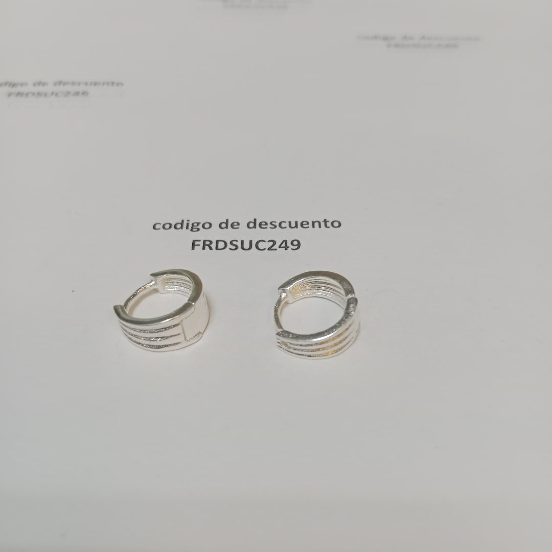 ARRACADAS PLATA .925 2.8 GR (NUEVO)