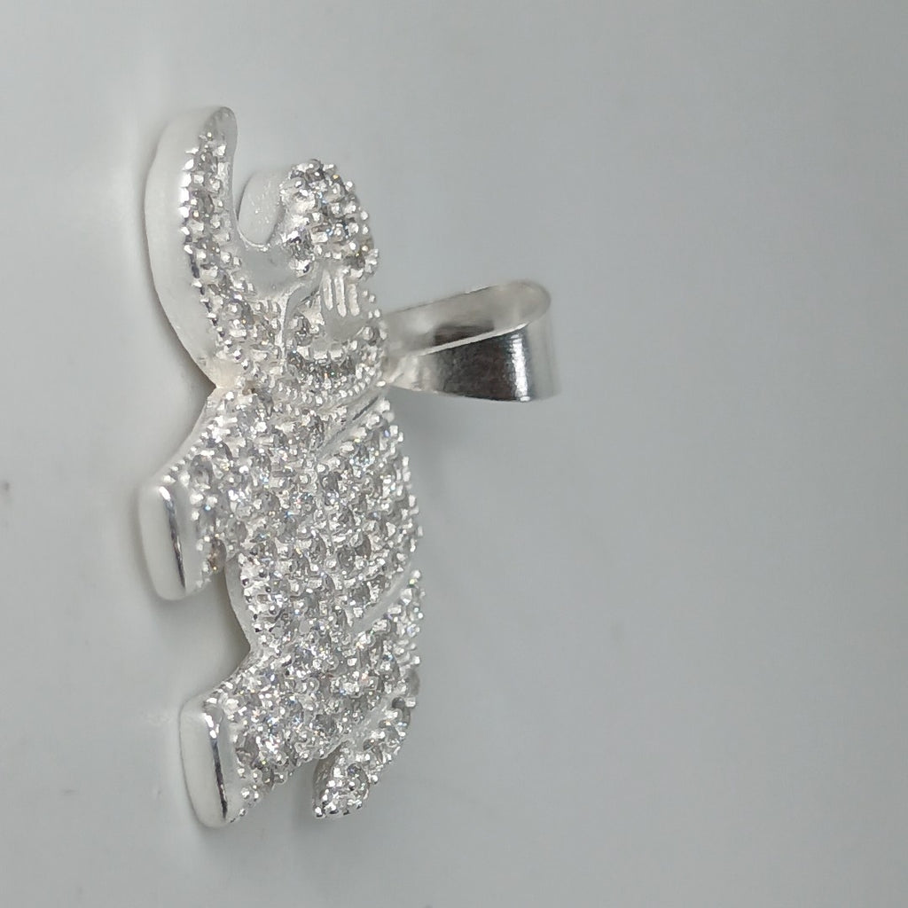 DIJE ELEFANTE C/CIRCONIAS PLATA .925 5 GR (NUEVO)