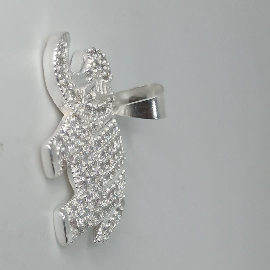DIJE ELEFANTE C/CIRCONIAS PLATA .925 5 GR (NUEVO)