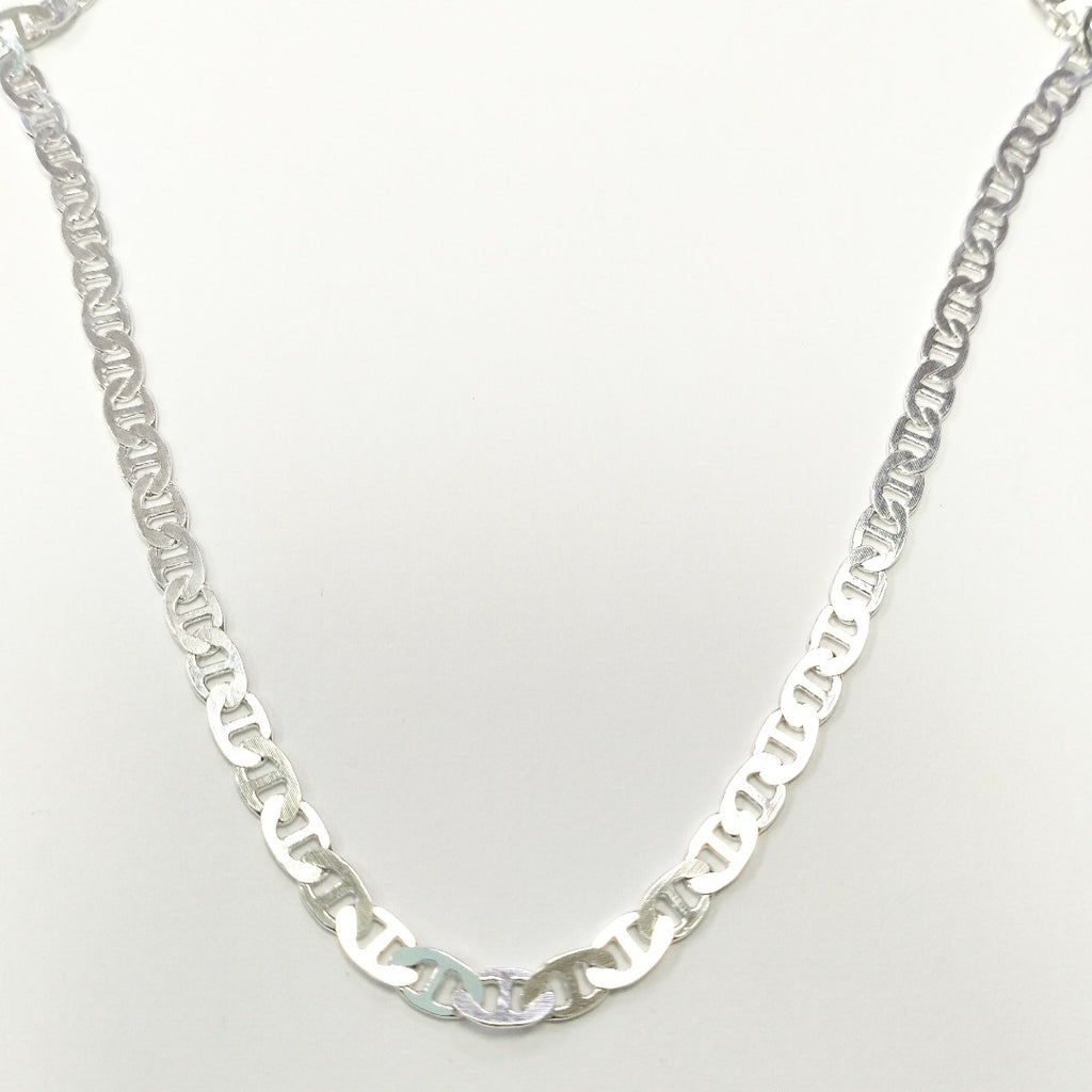 CADENA TEJIDO GUCHI PLATA .925 55 CM 12.5 GR (NUEVO)