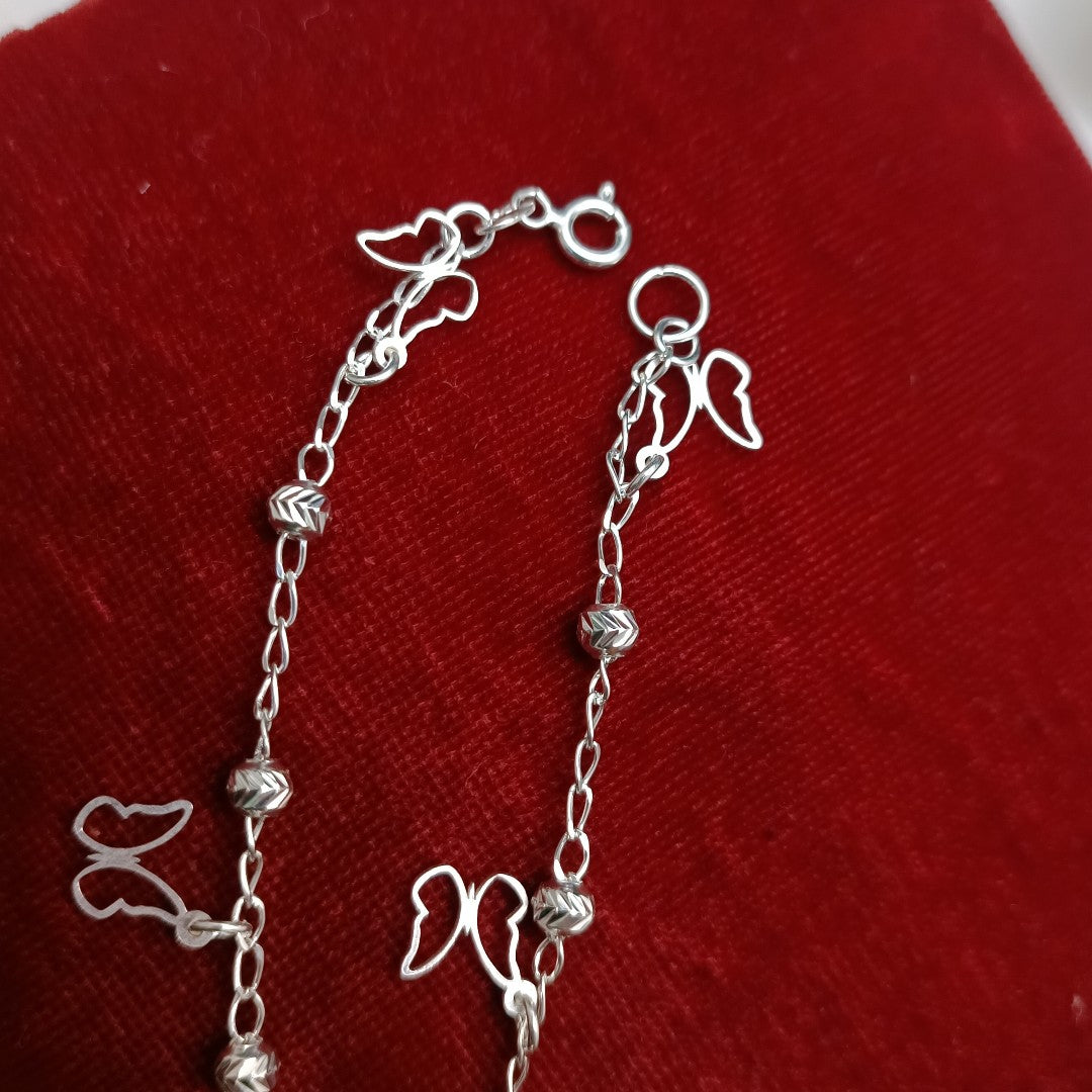 PULSERA TEJIDO ESPECIAL PLATA .925 18 CM 2.8 GR (NUEVO)