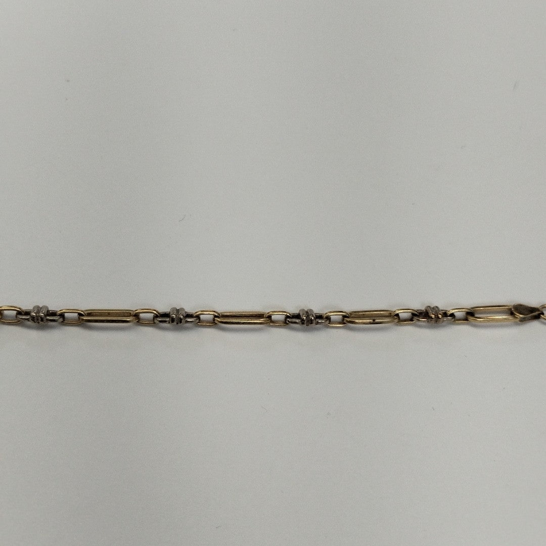 PULSERA ORO COMBINADO 14 K 6.5 GRMS (SEMINUEVO)
