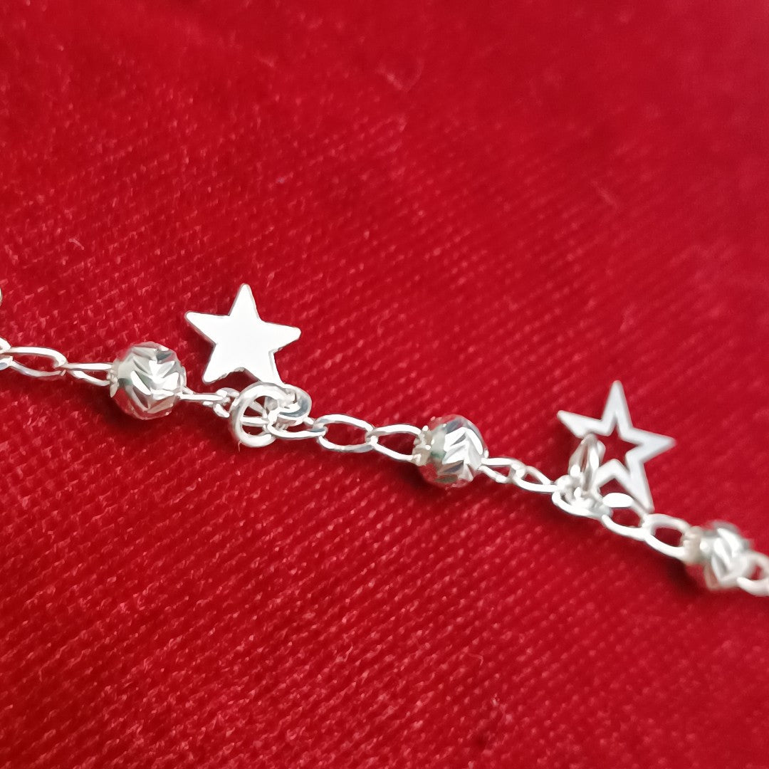 PULSERA TEJIDO ESPECIAL PLATA .925 18 CM 3 GR (NUEVO)