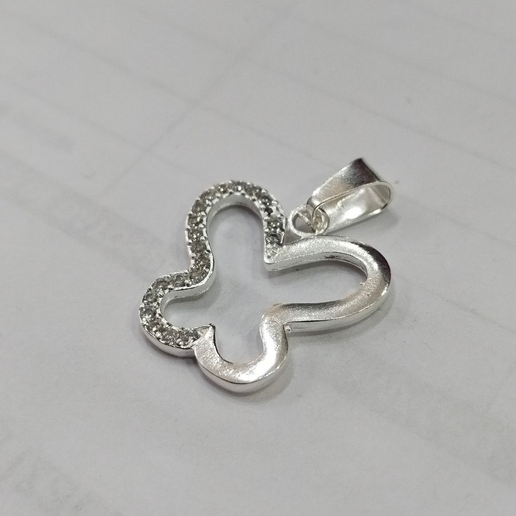 DIJE MARIPOSA C/CIRCONIAS PLATA .925 2.4 GR (NUEVO)