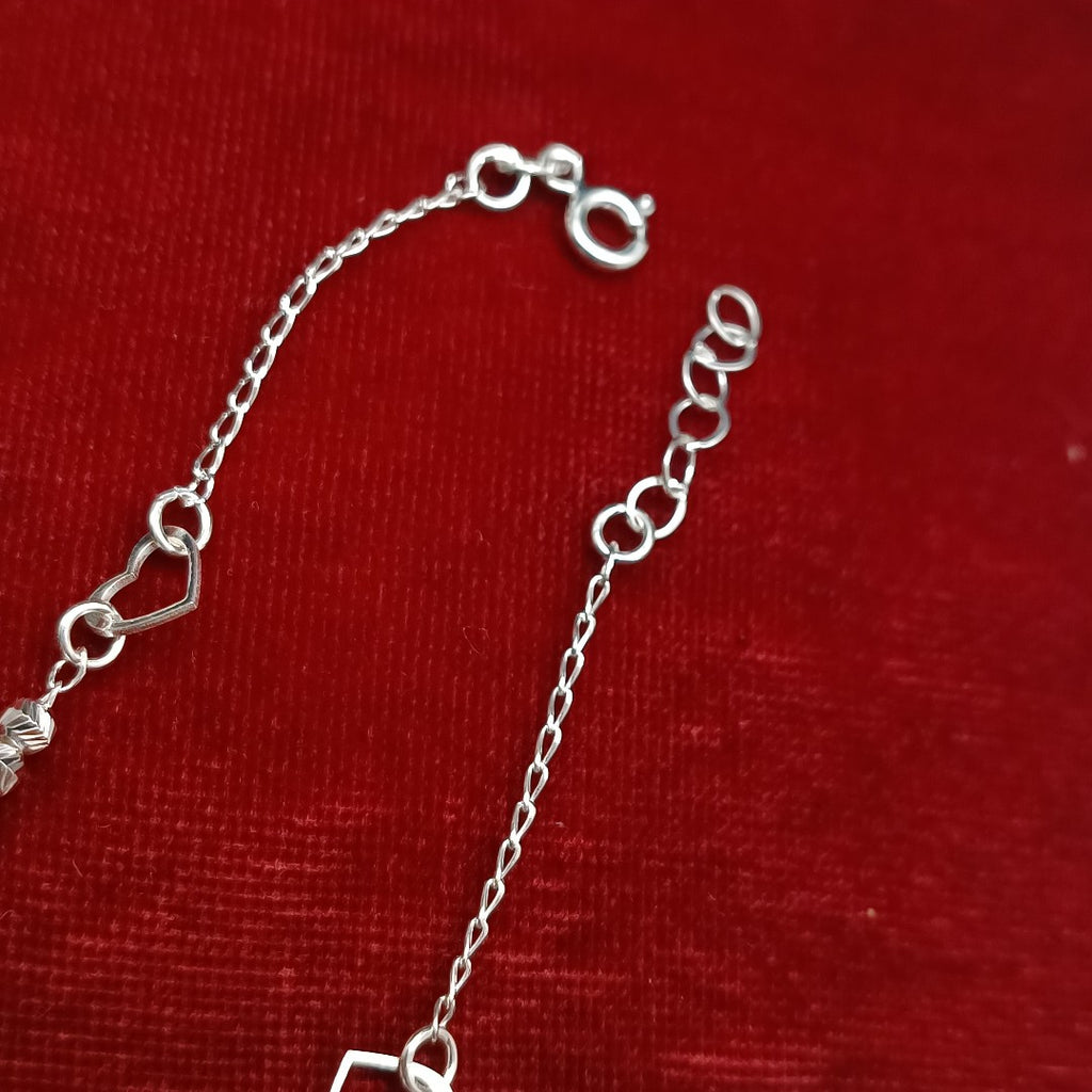 PULSERA TEJIDO LLAVE PLATA .925 18 CM 2.3 GR (NUEVO)