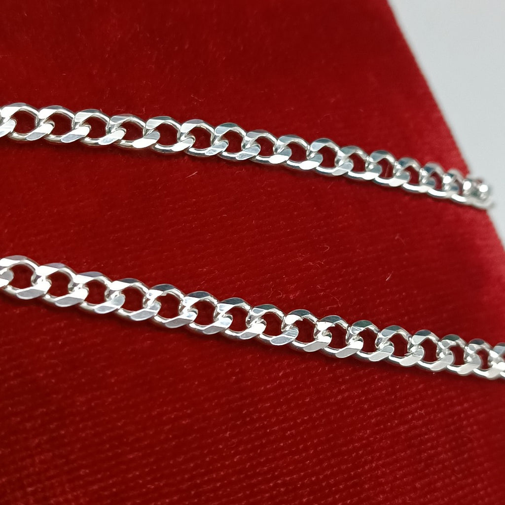 CADENA TEJIDO BARBADO PLATA .925 55 CM 12.9 GR (NUEVO)