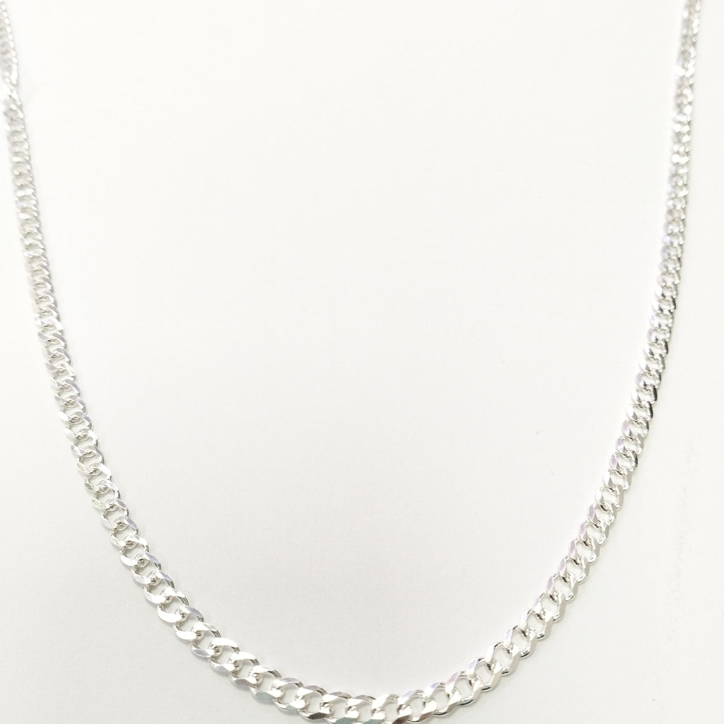 CADENA TEJIDO BARBADO PLATA .925 60 CM 13 GR (NUEVO)