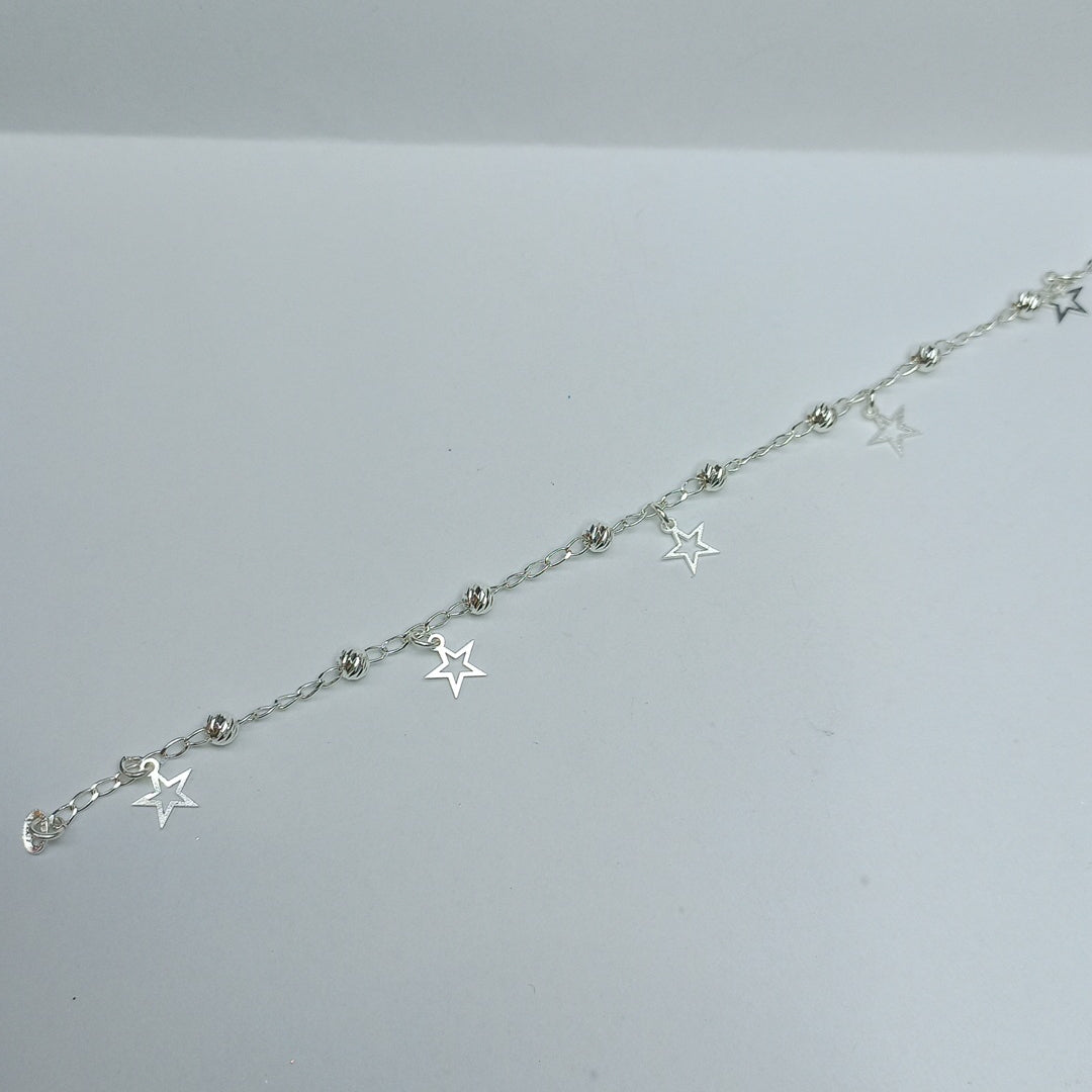 PULSERA TEJIDO ESPECIAL PLATA .925 18 CM 2.6 GR (NUEVO)