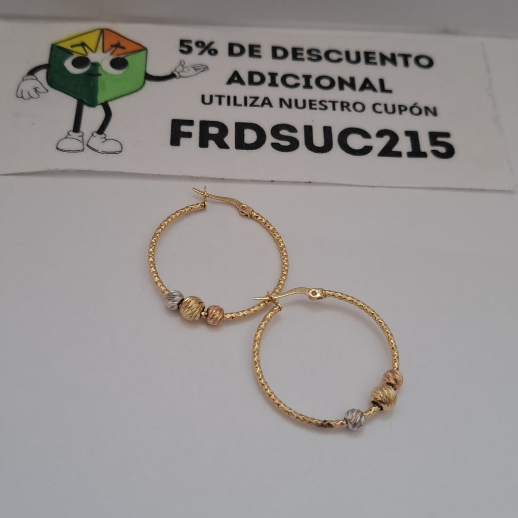 ARRACADAS PAR ORO 14 K 3,20 GRMS (SEMINUEVO)