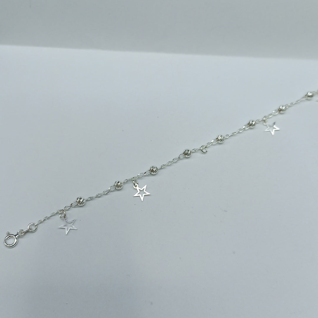 PULSERA TEJIDO ESPECIAL PLATA .925 18 CM 2.6 GR (NUEVO)