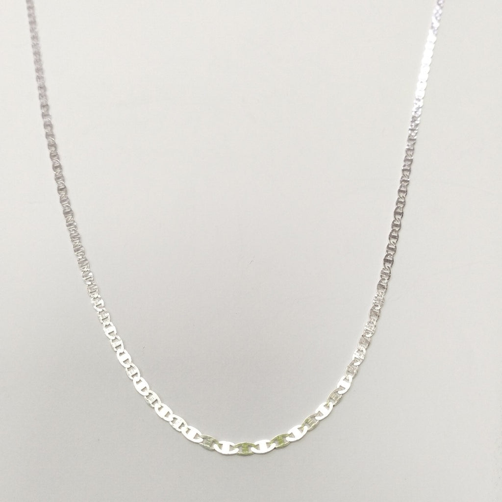 CADENA TEJIDO ESPEJO PLATA .925 55 CM 3.8 GR (NUEVO)