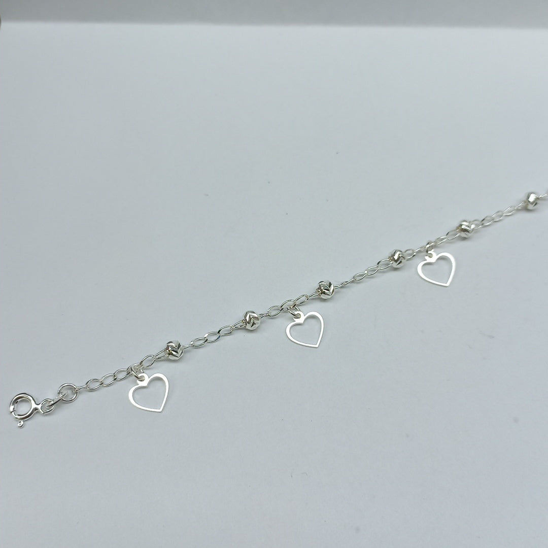 PULSERA TEJIDO ESPECIAL PLATA .925 18 CM 2.7 GR (NUEVO)