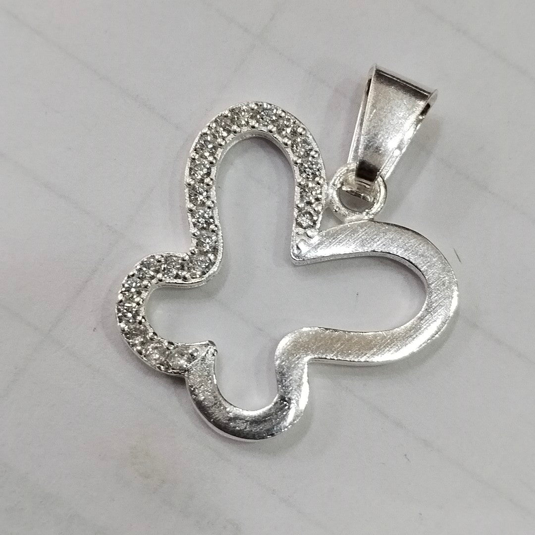 DIJE MARIPOSA C/CIRCONIAS PLATA .925 2.3 GR (NUEVO)