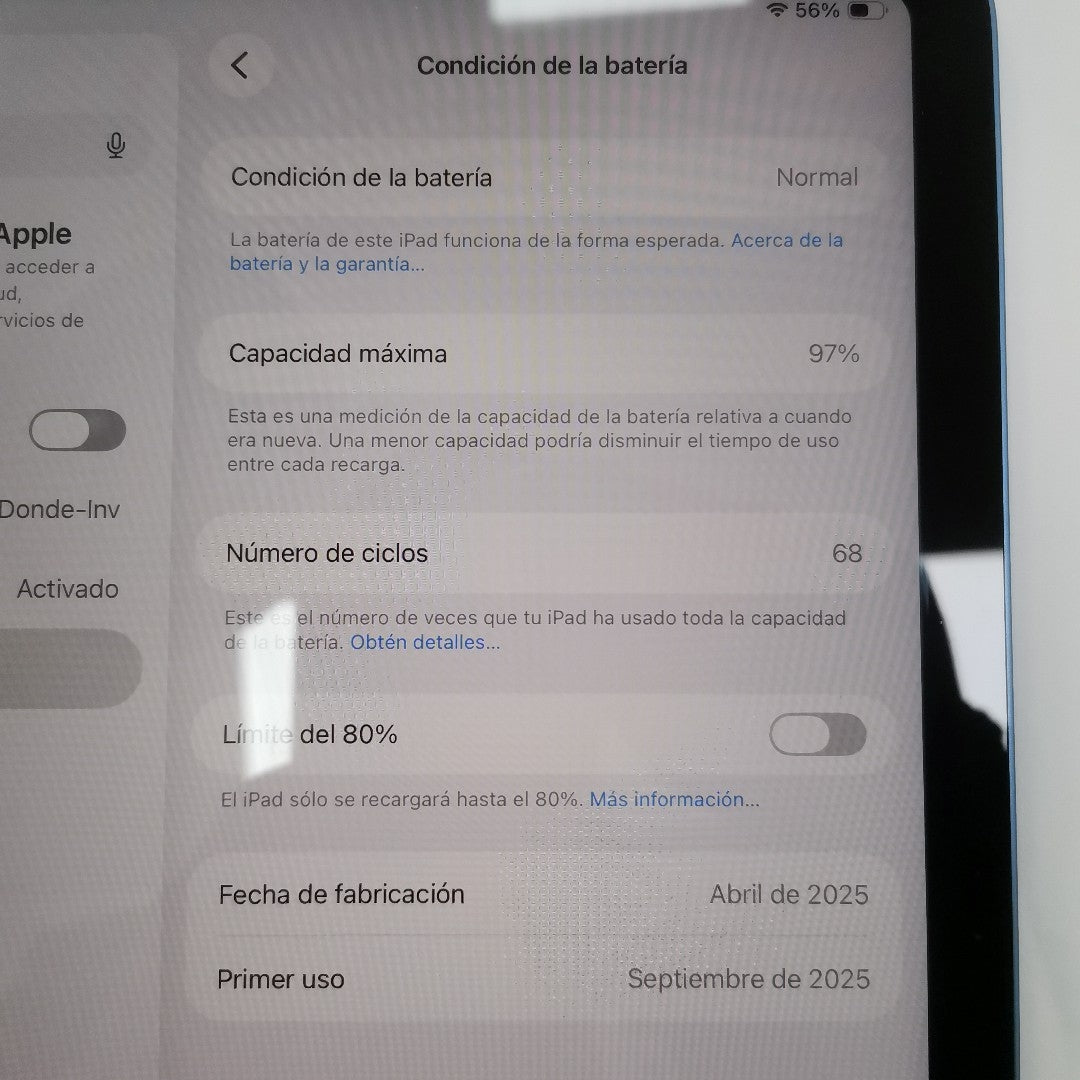TABLETA APPLE IPAD A16 A3354 (2025) 128 GB 6 GB RAM (SEMINUEVO)