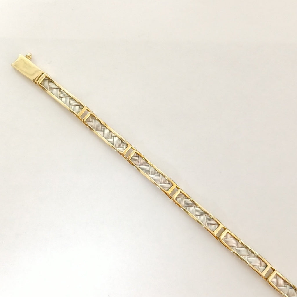 PULSERA ORO, ORO BLANCO 14 K 11.6 GRMS (SEMINUEVO)