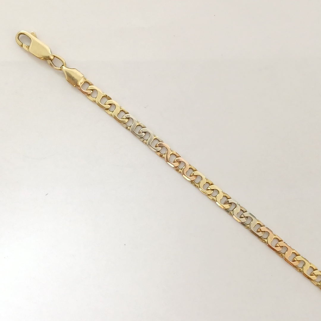 PULSERA ORO, ORO COMBINADO 14 K 6.2 GRMS (SEMINUEVO)