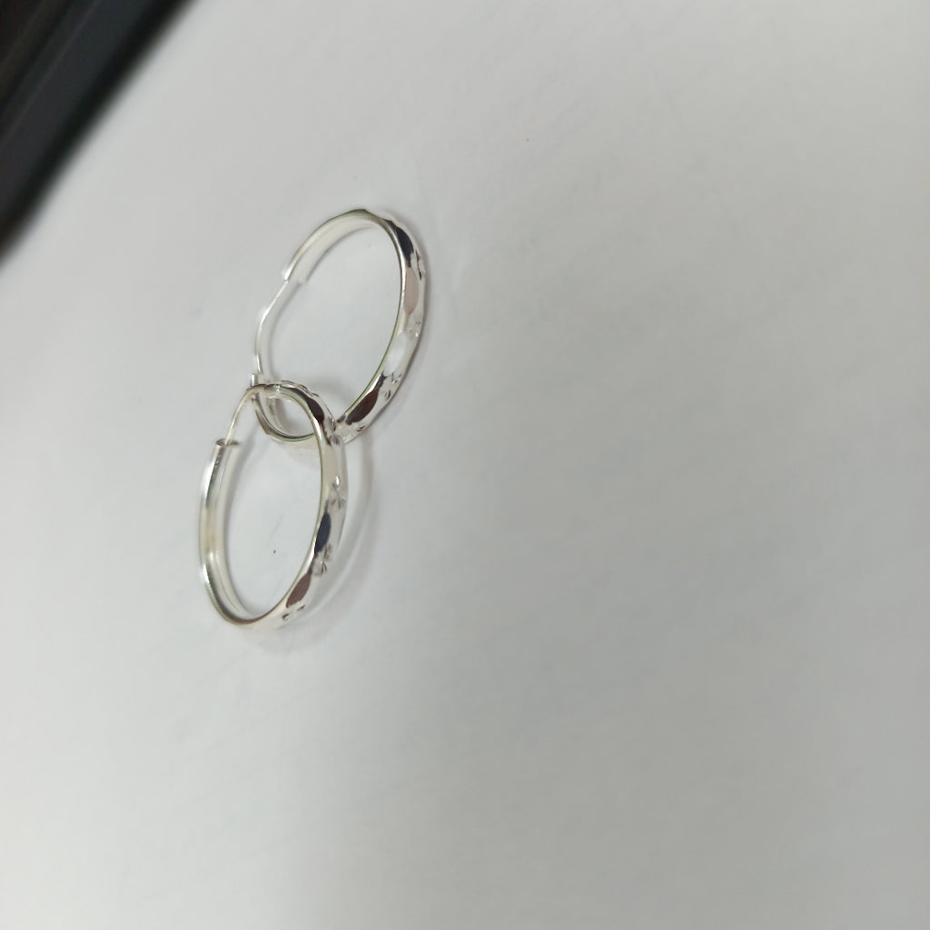 PAR ARRACADAS FACETADA PLATA .925 2.1 GR (NUEVO)
