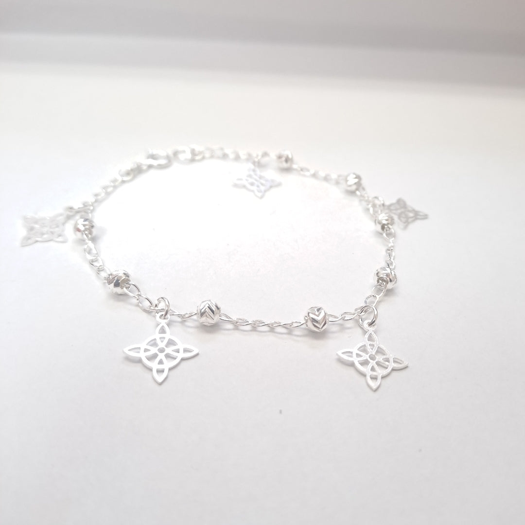 PULSERA TEJIDO ESPECIAL PLATA .925 18 CM 3.1 GR (NUEVO)
