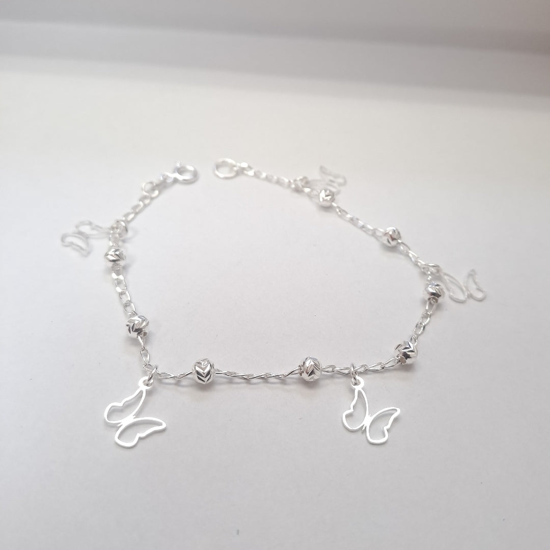 PULSERA TEJIDO ESPECIAL PLATA .925 18 CM 2.8 GR (NUEVO)
