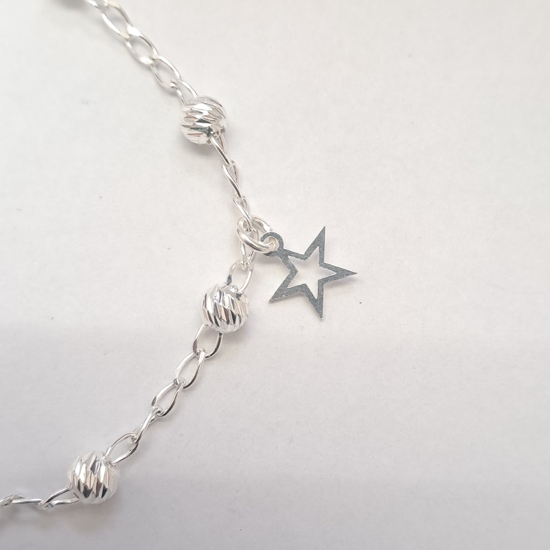 PULSERA TEJIDO ESPECIAL PLATA .925 18 CM 2.7 GR (NUEVO)