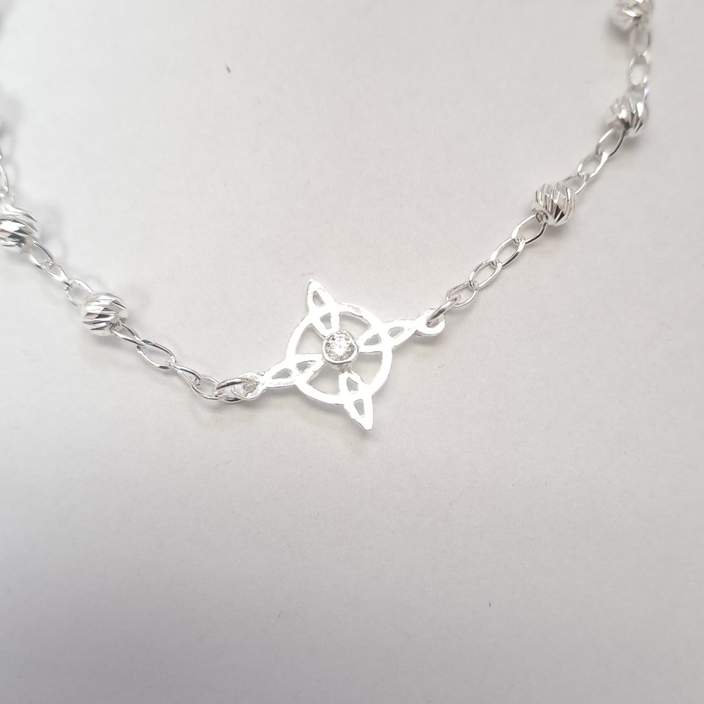 PULSERA TEJIDO ESPECIAL PLATA .925 18 CM 2.8 GR (NUEVO)