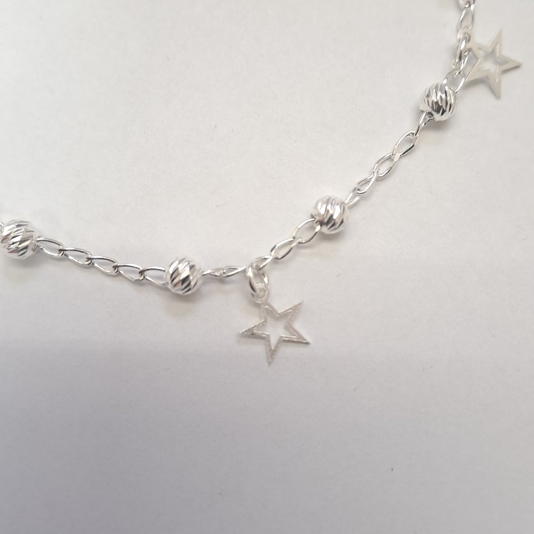 PULSERA TEJIDO ESPECIAL PLATA .925 18 CM 2.7 GR (NUEVO)