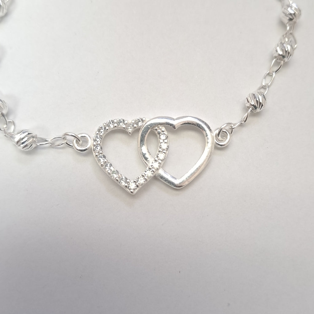 PULSERA TEJIDO TEJIDO ESPECIAL PLATA .925 18 CM 4.1 GR (NUEVO)