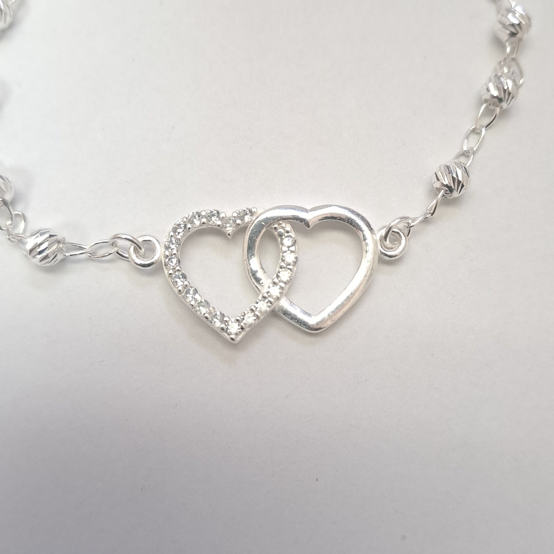 PULSERA TEJIDO TEJIDO ESPECIAL PLATA .925 18 CM 4.1 GR (NUEVO)