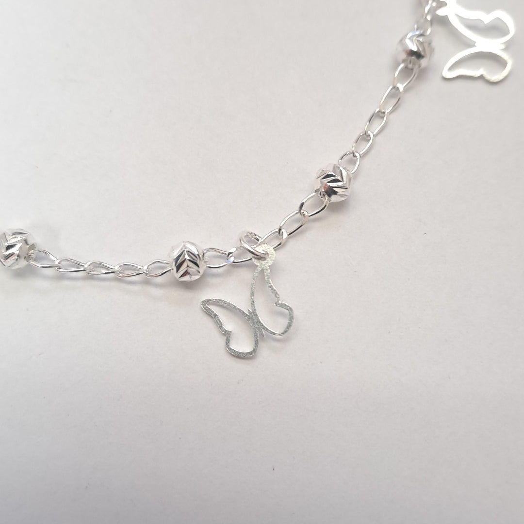 PULSERA TEJIDO ESPECIAL PLATA .925 18 CM 2.8 GR (NUEVO)