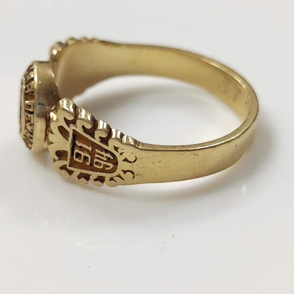 ANILLO DE GRADUACIÓN ORO 10 K 4.4 GRMS (SEMINUEVO)