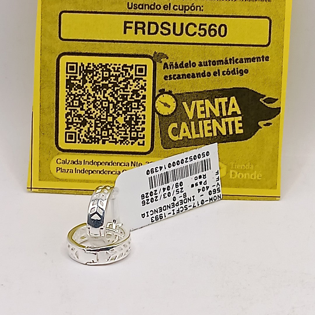 ARRACADAS PLATA .925 2.4 GR (NUEVO)