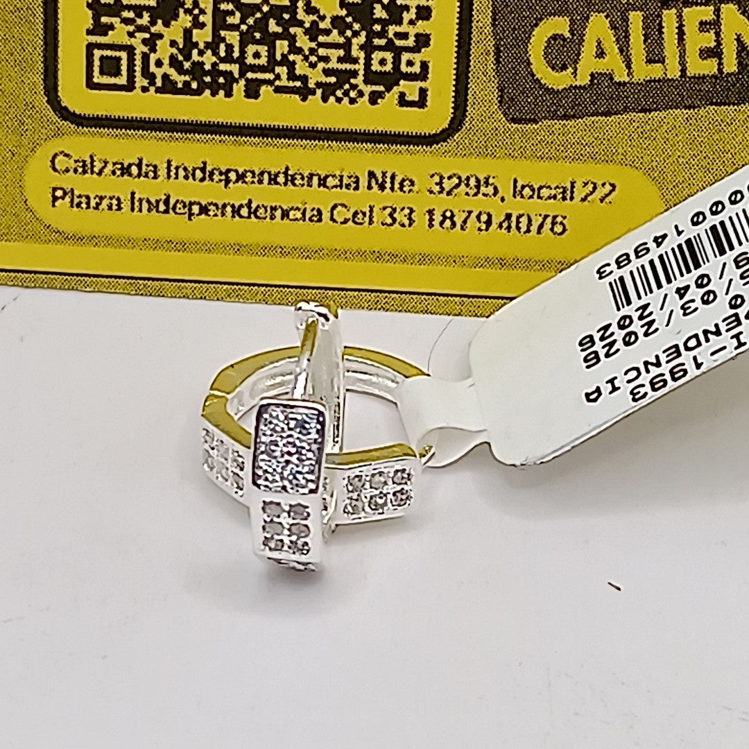 ARRACADAS C/CIRCONIAS PLATA .925 2.5 GR (NUEVO)