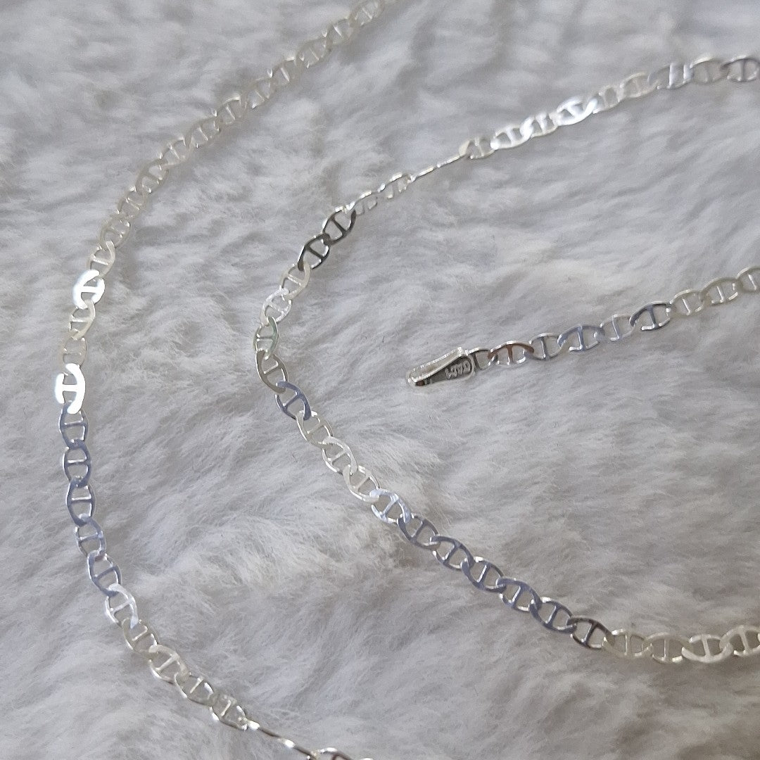 CADENA TEJIDO GUCHI PLATA .925 60 CM 3.7 GR (NUEVO)