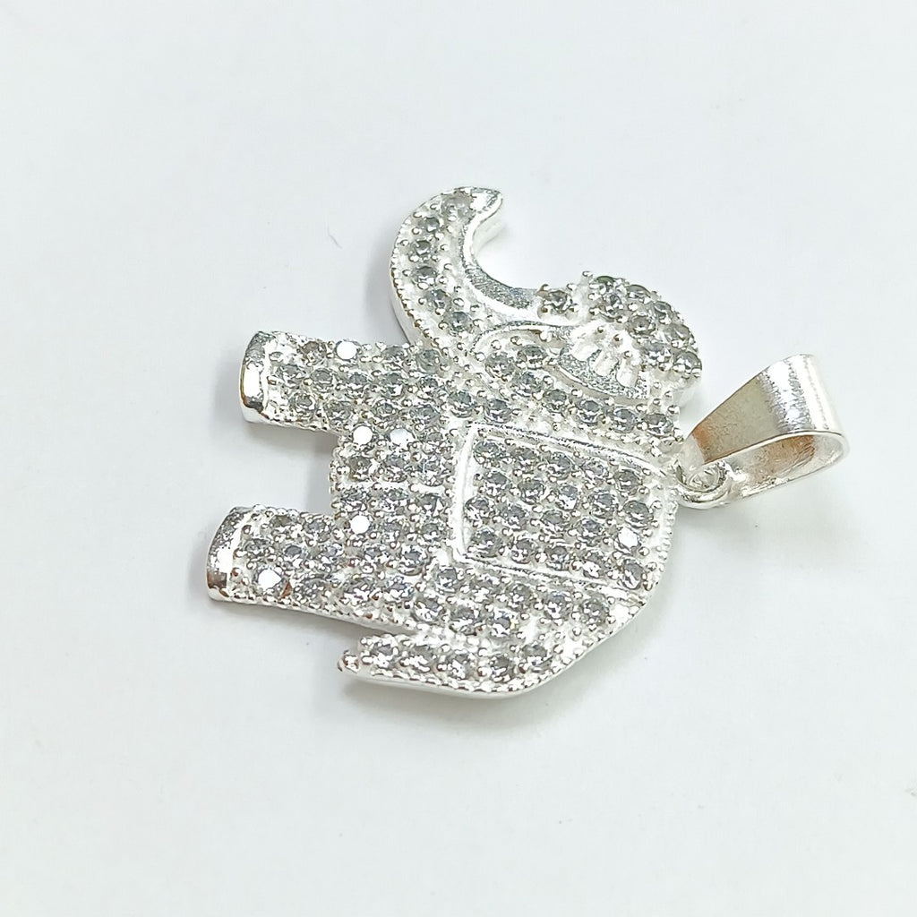 DIJE ELEFANTE C/CIRCONIAS PLATA .925 4.9 GR (NUEVO)