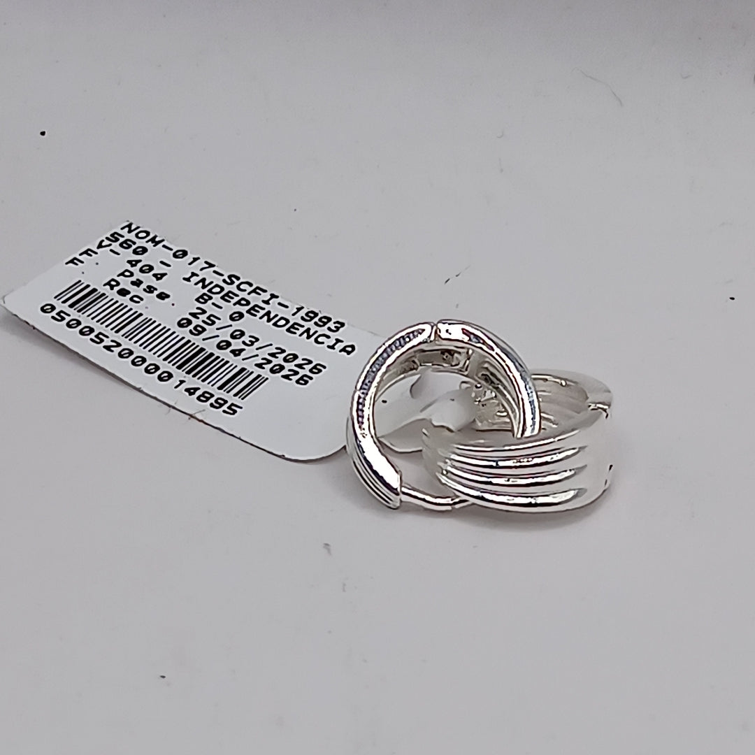 ARRACADAS PLATA .925 3.2 GR (NUEVO)