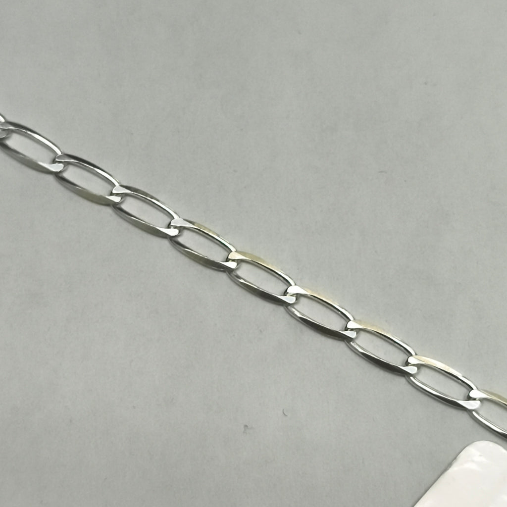 PULSERA TEJIDO ESLABONES PLATA .925 16 CM 3.1 GR (NUEVO)